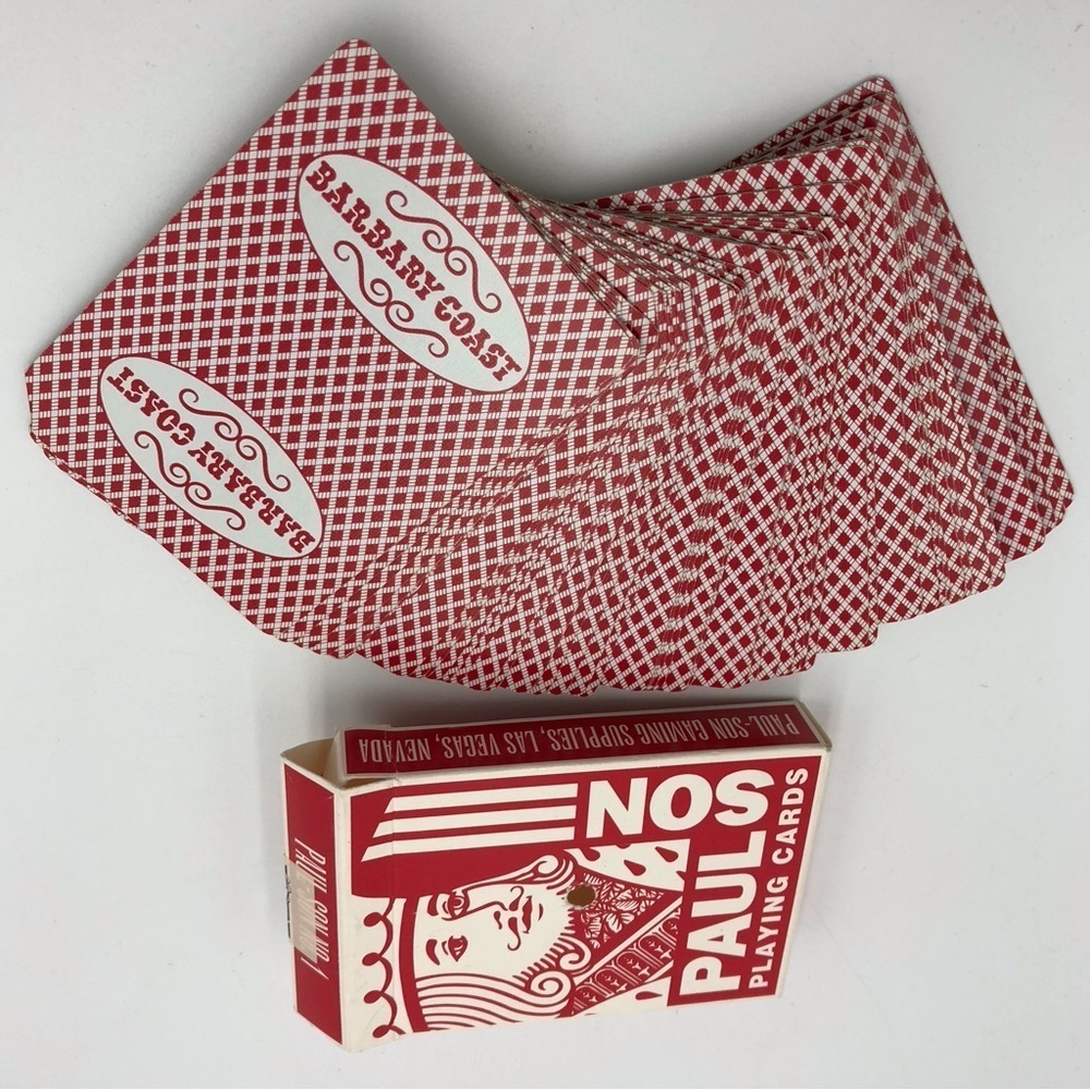 Vintage Barbary Coast Casino Playing Cards